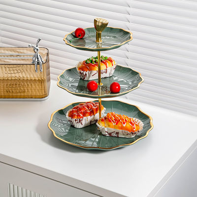 Plaque en céramique à 3 niveaux, en couleurs personnalisées pour les célébrations de Diwali, design élégant