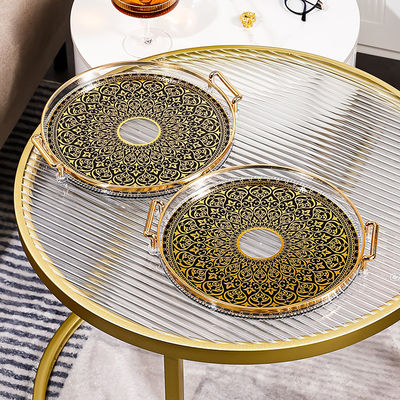 Plateau rond en céramique pour le maintien des tasses, des assiettes et des assiettes