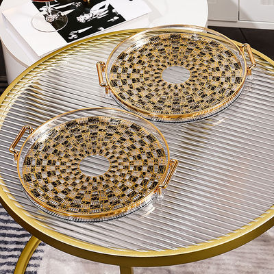 Plateau rond en céramique pour le maintien des tasses, des assiettes et des assiettes