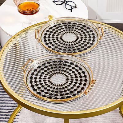 Plateau rond en céramique pour le maintien des tasses, des assiettes et des assiettes
