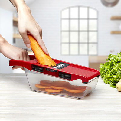 Matériau de qualité alimentaire multi-fonctionnel 16 en 1 coupeuse manuelle de légumes pour les repas sains