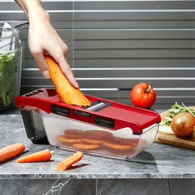 Matériau de qualité alimentaire multi-fonctionnel 16 en 1 coupeuse manuelle de légumes pour les repas sains