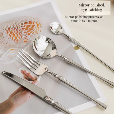 Composition de table en acier inoxydable de 24 pièces pour la cuisine de luxe