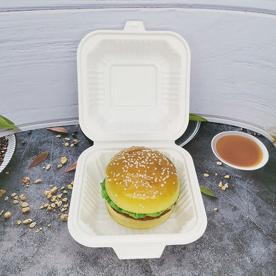 Boîtes à repas en plastique carré blanche empilés pour aller-retour conteneurs alimentaires avec couvercles de sécurité micro-ondes