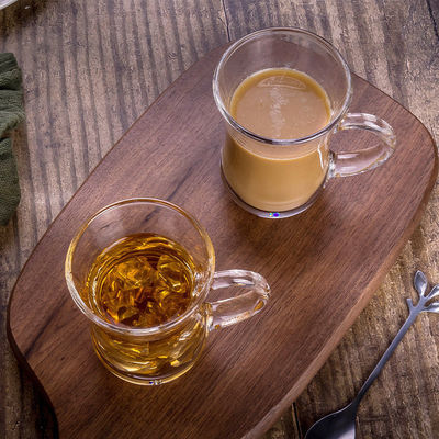 Tasse de thé vintage en forme de courge avec poignée de couleur personnalisée 130 ml tasses de verre de café turc