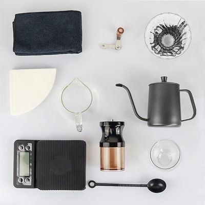 Set de 9 pièces pour les amateurs de café en déplacement