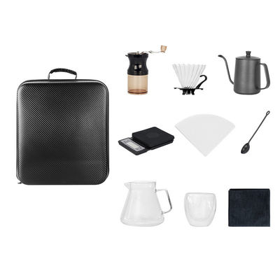 Boîte cadeau sac à main Kit de remplissage avec broyeur de haricots en métal Box idéal Ramadan Set de café