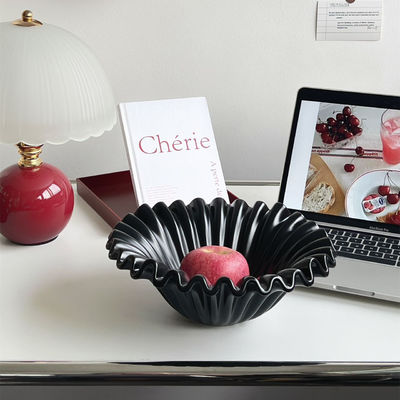 Un bol de salade en plastique en PET rond moderne pour un rangement de cuisine élégant et des occasions de fête