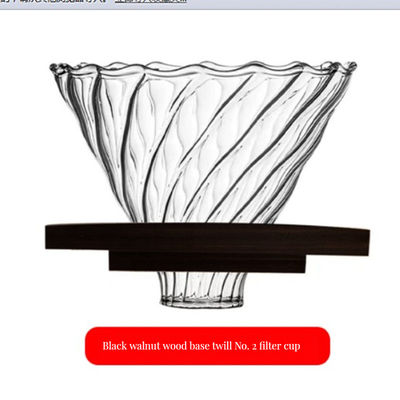 Résistant aux températures élevées en argent V-Shaped Coffee Dripper Stand pour le restaurant et la maison