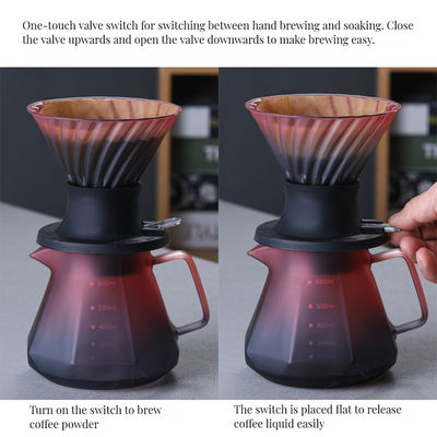 Filtre à café en acier inoxydable Percolators à goutte à goutte à main pour verser du café et du thé