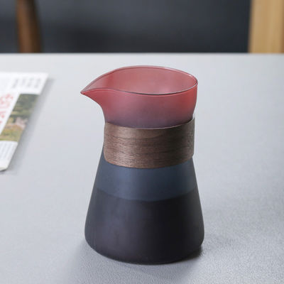 Type de pressage à la main, verre borosilicate, cafetière à goutte à goutte à la main avec filtre en acier inoxydable