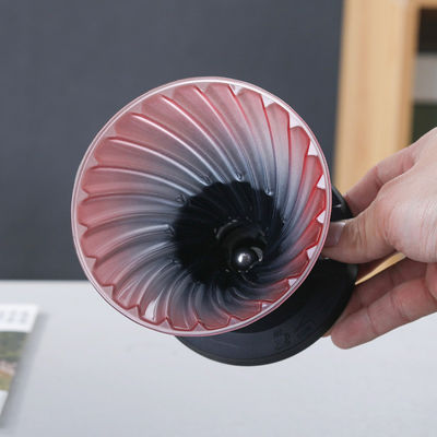 Type de pressage à la main, verre borosilicate, cafetière à goutte à goutte à la main avec filtre en acier inoxydable