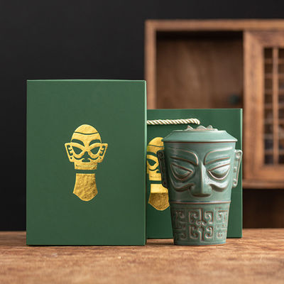 Coupe à café de grande capacité pour le bureau, réception, cadeaux d'affaires, coupe culturelle Sanxingdui