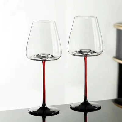 Coupe de verre pour boire légère Luxe Vintage Red Rod Bourguignon Coupe pour les cadeaux des invités de mariage