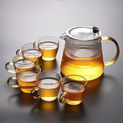Boîtes d'eau en verre à haute teneur en borosilicate résistantes à la chaleur 1000 ml pour la maison Hôtel Restaurant Bureau