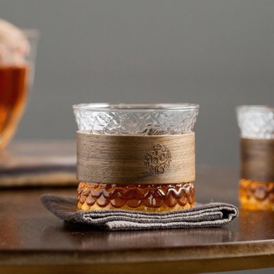 Coupe en verre à modèle de marteau de design moderne pour le café et le thé en verre à haut borosilicate