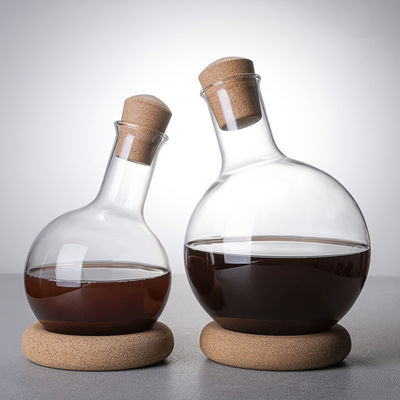 Dispenser de vin en verre borosilicate soufflé à la main pour le vin rouge