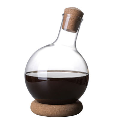 Dispenser de vin en verre borosilicate soufflé à la main pour le vin rouge