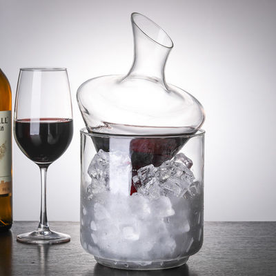 Bouteille de décanter verre à haute borosilicate clair 1000ml avec un design élégant et moderne