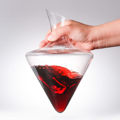 Bouteille de décanter verre à haute borosilicate clair 1000ml avec un design élégant et moderne