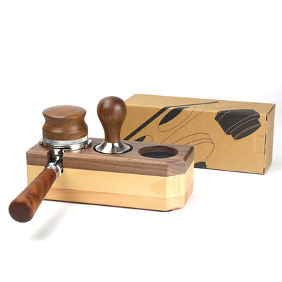 Mélangeur d'écume de lait de café et de café en bois massif avec support de poignée