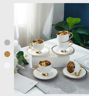 11 oz tasses en céramique osseuse Logo personnalisé Noir Blanc Sublimation colorée pour les ensembles de thé de bière
