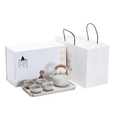 Set de thé japonais en porcelaine Kung Fu, bouteille à la mode avec boîte-cadeau