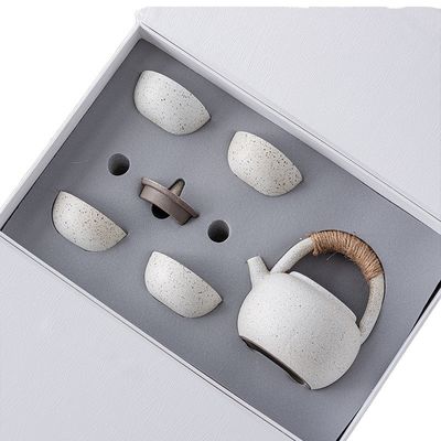 Set de thé japonais en porcelaine Kung Fu, bouteille à la mode avec boîte-cadeau