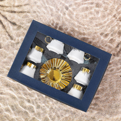 Élégance Design papier peint du thé et du café Céramique Western Dinner Set pour une vie durable