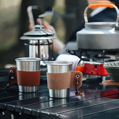 Moulin à café manuel traditionnel OEM à haute capacité avec liège en acier inoxydable PU