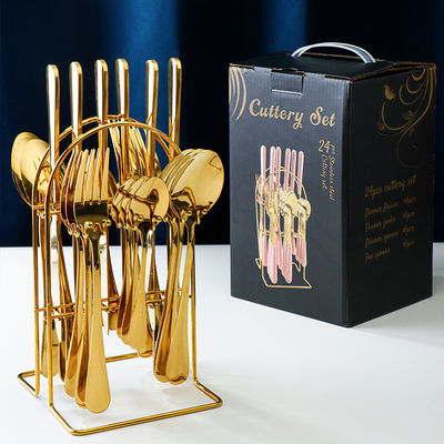 Fête de mariage occasion Couverts d'or 101 couverts en acier inoxydable pour la fête