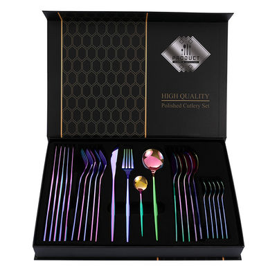 Set de couverts en or de mariage 101 Plateau en acier inoxydable avec ensemble de souvenirs en boîte