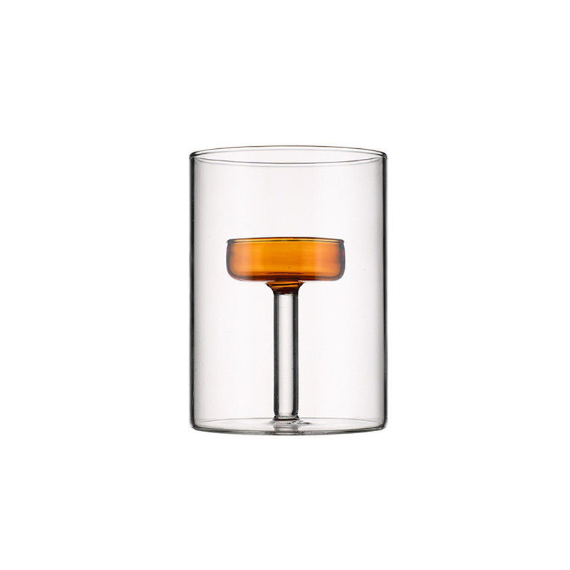 Impression à écran de soie Porte-bougie en verre transparent pour la décoration de la maison le jour de la Saint-Valentin