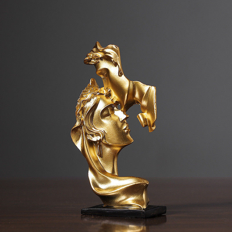 Éco-Chic Matériau de bambou Penseur Statue Art moderne pour la décoration de la maison Pièces de luxe