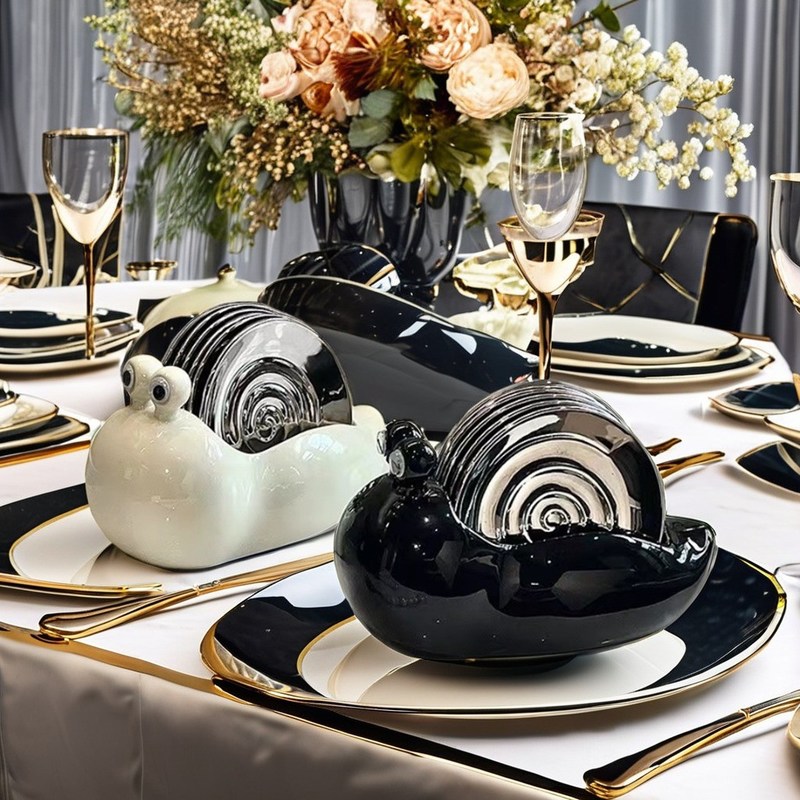 Logo personnalisé Sauce de soja jetable et assaisonnement d'escargots Plate à manger