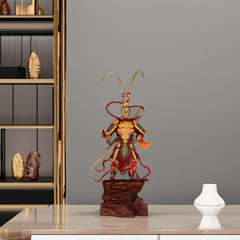 Le mythe noir de la statue Sun Wukong-Golden Hoop 3D Figure Collection de résine métallique avec des matériaux