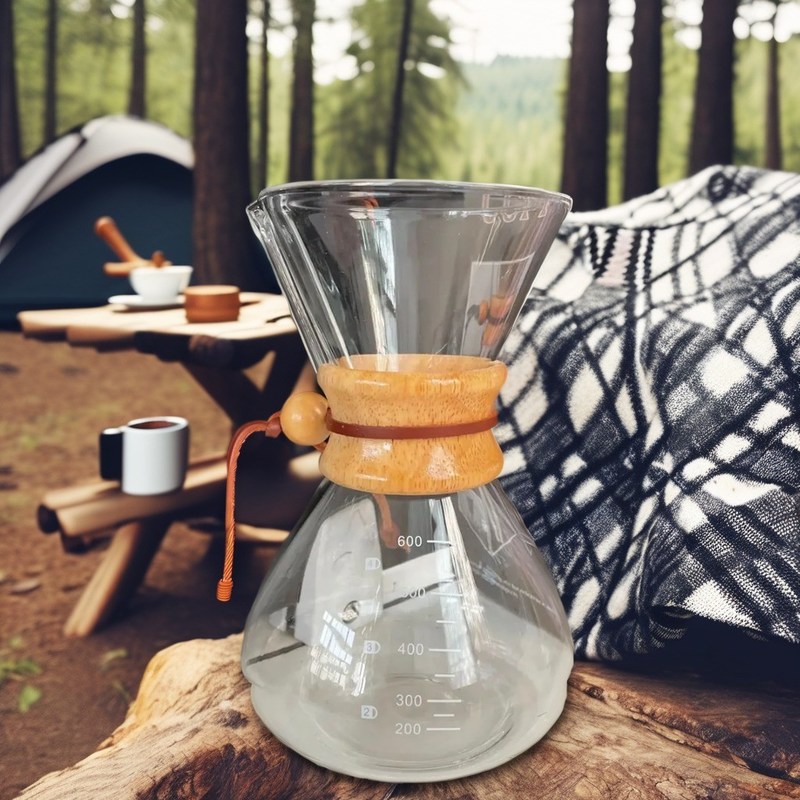 Classique Vintage Glaçage actif Filtre en céramique en acier inoxydable Serveur de café à goutte à goutte