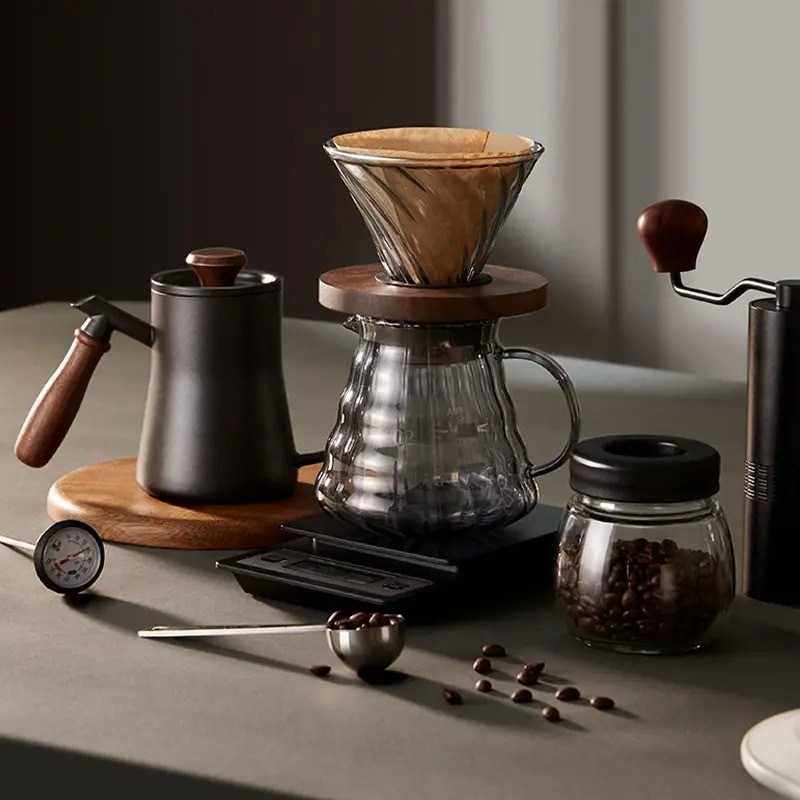 Filtre en acier inoxydable et serveur de café à couvercle pour un pot de thé résistant à la chaleur avec logo personnalisé