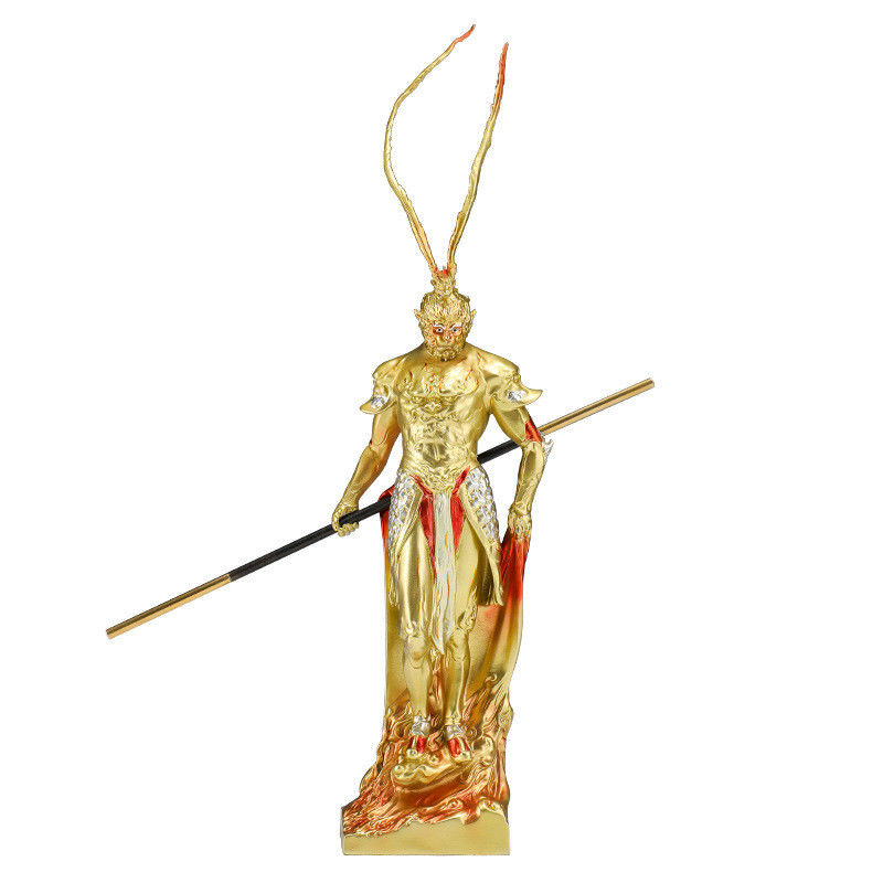 Figure artistique de résine du roi singe de Voyage vers l'ouest pour la décoration et la collection à domicile