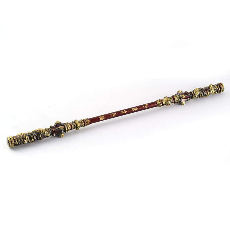 Ornements 35 cm Full Metal Monkey King Ruyi modèle ornement de la corde dorée pour les anniversaires
