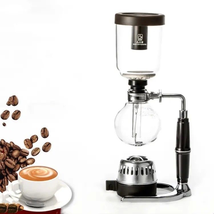 Machine à café à syphon américaine classique en stock Type métallique Aluminium pour la préparation du café
