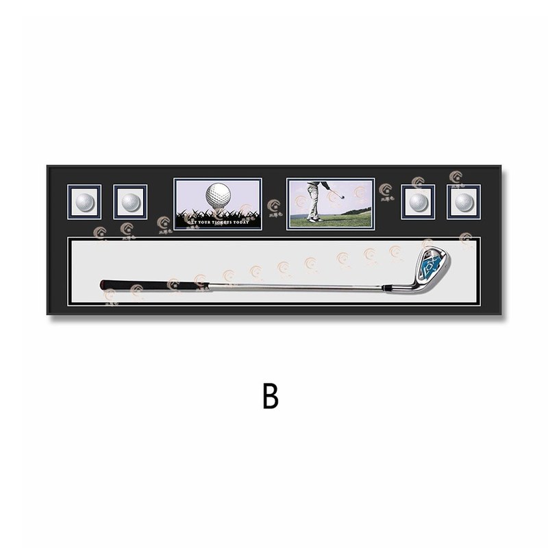 Anniversary Occasion Glass de cristal moderne de golf peinture décorative peinture murale pour club murale