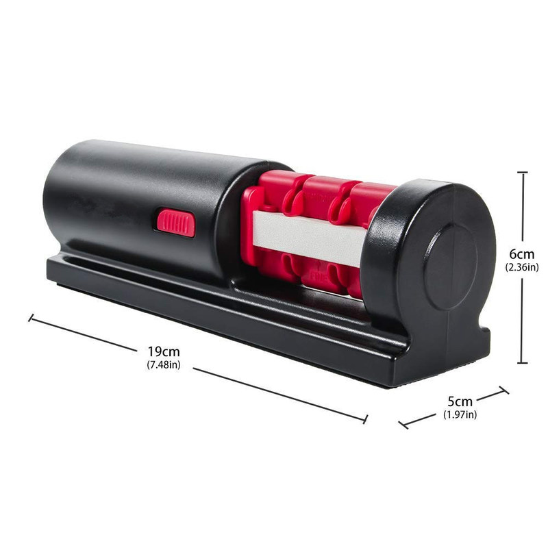 Type métallique acier au carbone Aiguiseur de couteaux 4 en 1 Ciseaux manuels en céramique diamantés