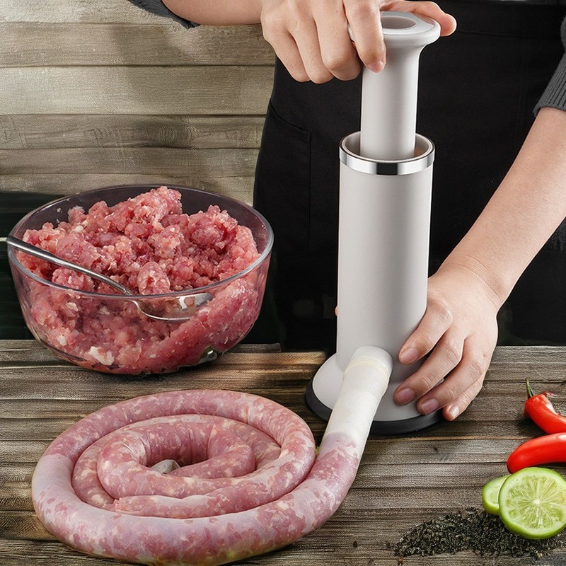 Outils de viande poule machine à faire des saucisses et des boulettes de viande à la main chaude pour la vente transfrontalière