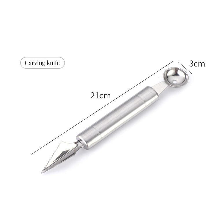 Coupeuse de légumes à main et cuillère à bille de pastèque pour outils de cuisine multifonctionnels