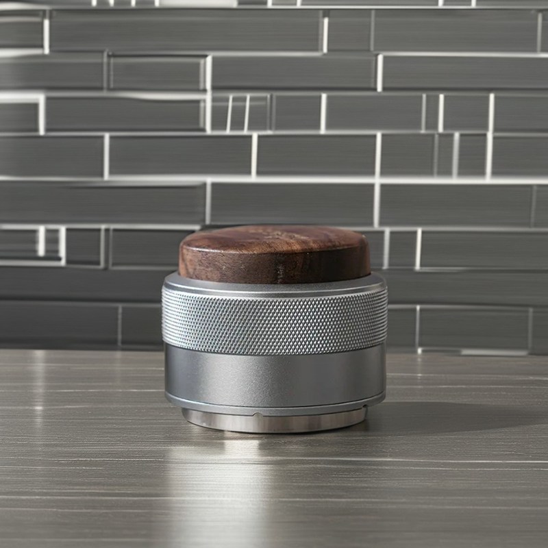 58mm 53mm 51mm Machine à expresso Matériau en bois Presses à la main Café tamper Logo personnalisé