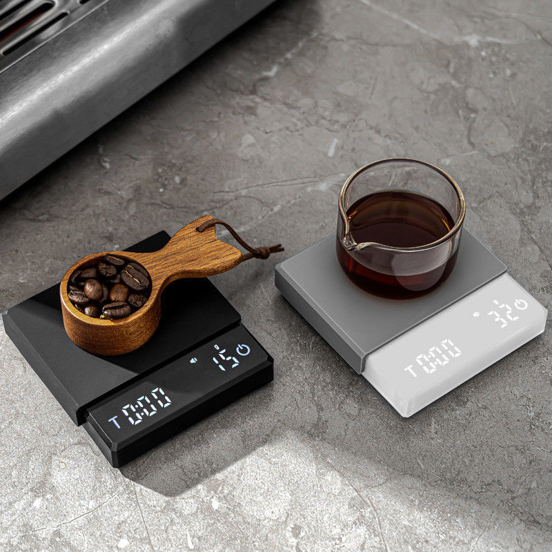 Balance de café électrique portable de 3 kg avec fonction de mesure du temps et du poids