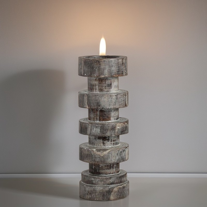 Éclairage Décoration porte-bougie de luxe De pierre pour la maison ou la décoration de Noël