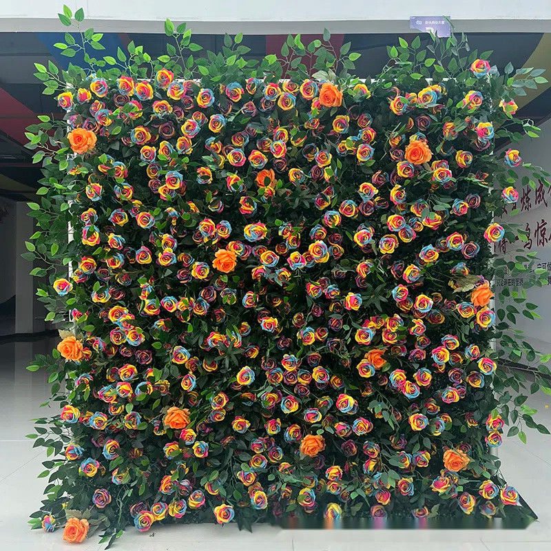 Décoration murale en tissu 3D avec des plantes vertes réalistes