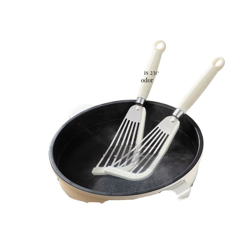 Spatule de poisson à fente en acier inoxydable pour outils de cuisine durables et manipulation sûre des aliments